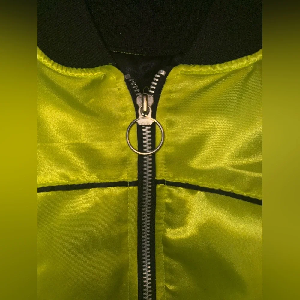 CLUB EXX Vibrant Yellow UFO Embroidered Women's Jacket - Picture 7 of 9